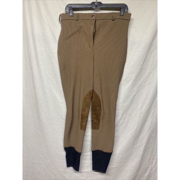 Gutos Womens Horse Riding Pants Bottoms Ribbed Breeches Stretch Lot of 2 32 & 30 - Picture 1 of 13